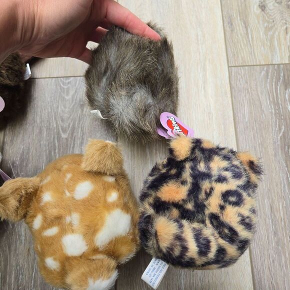 9 Puffkins Vintage plush stuffed animals dogs,deer, Kuala,  beaver, zebra, puffi - Picture 8 of 15